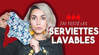 JAI TESTÉ LES SERVIETTES HYGIÉNIQUES LAVABLES  Coline [upl. by Salahi]