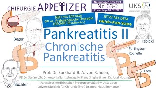 Pankreatitis II Chronische Pankreatitis CHIRURGIE APPetizer Nr 632 [upl. by Novrej399]