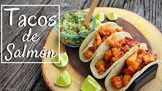 Tacos de Salmón Adobado  La Capital [upl. by Nilats]