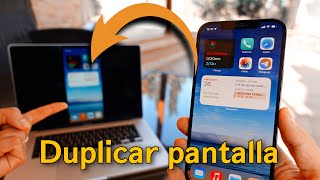 🖥 Como DUPLICAR PANTALLA de mi iPhone en Mac 🖥 [upl. by Nue]