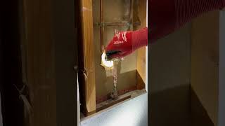 Replacing a shower valve with Pro Press Milwaukee M12 ShowerLeak showervalve repairshower [upl. by Lasko]