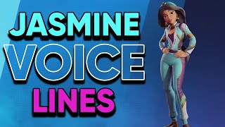 Jasmine All Voice Lines  Disney Speedstorm [upl. by Anuahs625]