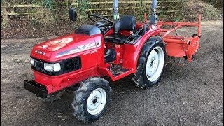 HONDA TX20 4WD Compact Tractor with Rotavator 20HP EXCELLENT CONDITION [upl. by Suoivatram]