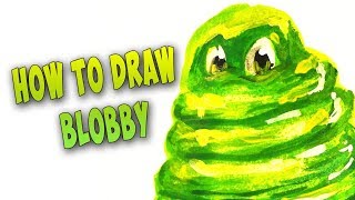 🎨 How to Draw Blobby From Hotel Transylvania 3 [upl. by Sundin852]