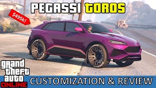 Pegassi Toros Lamborghini Urus Best Customization amp Review  GTA 5 Online Car Review [upl. by Felske]