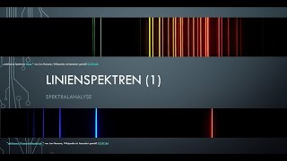 Linienspektren und Balmerformel Teil 1 [upl. by Dodi]