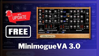 NEW UPDATE of FREE SOFTSYNTH MinimogueVA 30  Sound Demo [upl. by Dduj]