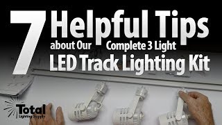 7 Helpful Tips about Our Complete 3 Light White LED Track Lighting Kit  Lightfair 2017 Ep6 [upl. by Hsirrehc307]