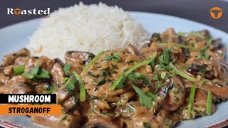 Mushroom Stroganoff Vegan  Stroganoff Mushroom Recipe  Plant Based Recipes  Mushroom Stroganoff [upl. by Nairdna146]