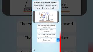 Rates of Reaction Quiz A  Question 10 chemistryexam chemistryrevision as91166 [upl. by Amara277]