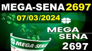 Dicas de ouro  Mega Sena 2697 2024 Sorteio PALPITES Premiação [upl. by Pevzner486]