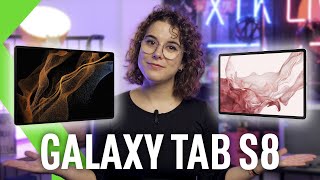 TODO SOBRE LAS NUEVAS SAMSUNG GALAXY TAB S8 S8 y S8 Ultra  ¡Más finas que nunca [upl. by Asteria]