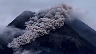 Pyroclastic flows Mt Merapi Java Indonesia [upl. by Aron]