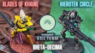 AELDARI vs NECRONS on BHETADECIMA Kill Team Battle Report [upl. by Sidra556]