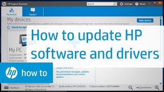 Updating HP Software and Drivers  HP Support  HP Support [upl. by Declan]