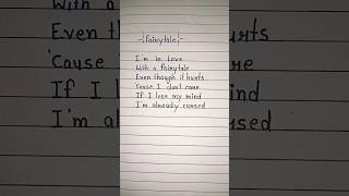 Fairytale  Alexander Rybak Lyrics All Time D Lyrics shorts lyrics [upl. by Einnel396]