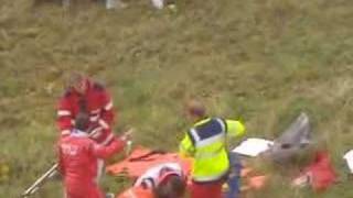 Petter Solberg crash in Germany 2004 [upl. by Etnahsal]