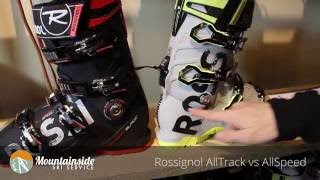 Rossignol AllTrack vs AllSpeed alpine boots [upl. by Aynod]