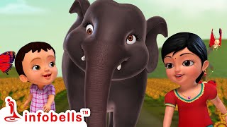 Aane Banthondhanae Haadu  Kannada Rhymes amp Baby Songs  Infobells [upl. by Clark]