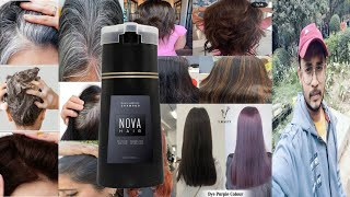 Nova Hair Instant Dye Shampoo  Honest Review [upl. by Kelam]