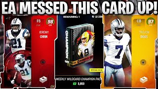 EA MESSED UP THIS CARD WEEKLY WILDCARDS TREVON DIGGS CHINN AND MORE [upl. by Tyrrell]