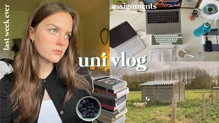 UNI VLOG  my last week as a college student essays being productive amp journalling [upl. by Laeynad48]