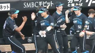 上川畑大吾が走者一掃タイムリースリーベースヒットを放ち爆盛り上がりする瞬間‼︎🔥エスコンフィールド北海道日本ハムファイターズ [upl. by Shena820]