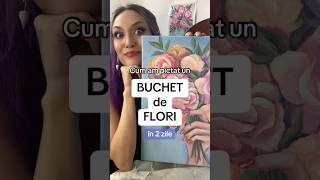 Buchet de Flori 💐 Pictat în 2 zile 🌹 comfortzone painting pictură buchete picturapanza [upl. by Nayd]