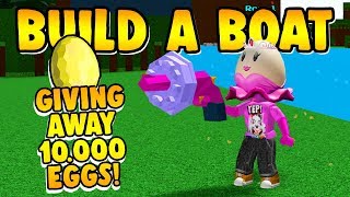 Build a Boat GIVING AWAY 10000 EGGS   NEW CODE [upl. by Eeladnerb]