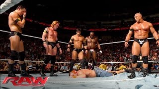 The Nexus interrupt the main event and reap destruction Raw June 7 2010 [upl. by Reteid]