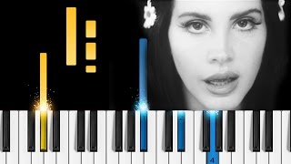 Lana Del Rey  Love  Piano Tutorial [upl. by Hafeenah226]