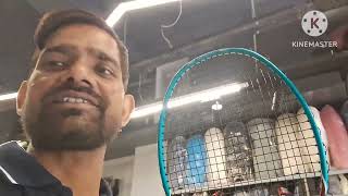 badminton racket getting automatic machine cleaning company ka getting up later Shankar sports [upl. by Antoinetta]