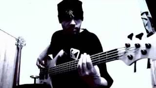 Meshuggah  Perpetual Black Secondquot Bass Cover [upl. by Alexina771]