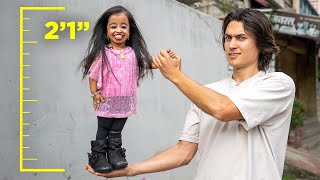 I Spent 24 Hours with the Worlds Shortest Woman [upl. by Helbona705]