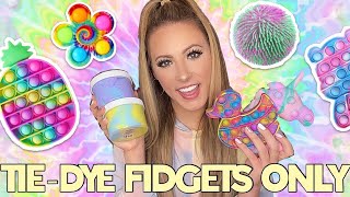 TIEDYE ONLY FIDGET SHOPPING CHALLENGE 🤑🌈🎉 [upl. by Enitnemelc550]