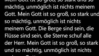 Mein Gott ist so groß  Kinderlied4m3  Songtext  Kostenlos  SermonOnline  MeinGottIstSoGross [upl. by Lapo]