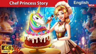 Chocolate Food vs Real Food  Chef Princess Story 🦄🍰🌛 Fairy Tales in English WOAFairyTalesEnglish [upl. by Ahsan315]