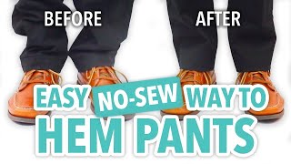 Easy NoSew Way to Hem Pants  HGTV Handmade [upl. by Rawna]