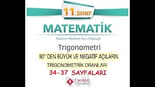 Sonuç Yayınları 11Sınıf Matematik Kitabı Trigonometri Konusu 3437 Sayfaları [upl. by Nojed]