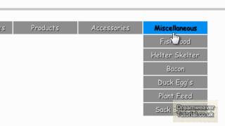 CSS Horizontal Drop Down Menu  2 of 2 [upl. by Karil535]