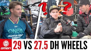 29 Vs 275 Mountain Bike Wheels  What Do The Pros Think [upl. by Ahsilrae800]