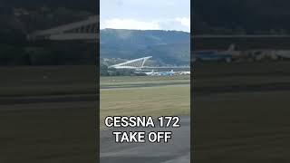 CESSNA 172 TAKE OFF avion avioneta plane cessna airbus boeing aviation [upl. by Kuo]