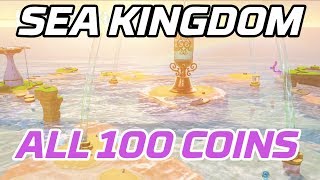 Super Mario Odyssey All Seaside Kingdom Coins 100 purple local coins [upl. by Uon]