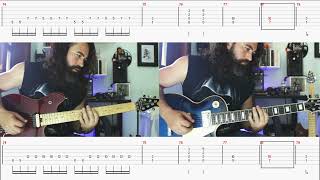 NOVA ERA  ANGRA  GUTAR COVER WITH TAB  Rafael and Kiko Loureiro [upl. by Atiuqnahs]