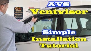 AVS Ventvisor Installation Auto Ventshade [upl. by Oramlub]