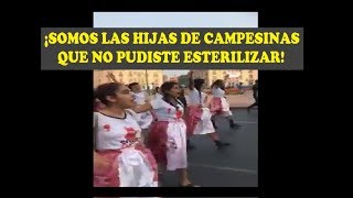 JOVENES MARCHANDO CONTRA ESTERILIZACIONES FORZADAS DE FUJIMORI [upl. by Gatian]