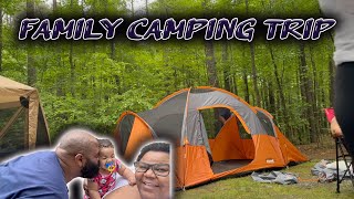 Family Camping ⛺️ it rained us out again… Ft COSTWAY [upl. by Viccora]