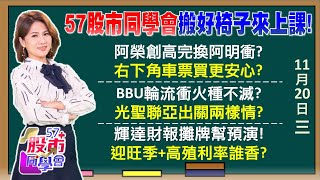 機票、船票、車票都強過AI！貨櫃三雄感謝川普交易11月賣股比8月股災還凶！輝達是台股強心針？海盜船？鴻海大股東賣股鴻準跌停！BBU三巨頭不死行情不止？《57股市同學會》陳明君 蕭又銘 吳岳展 王兆立 [upl. by Nohtan979]