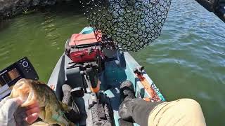 Early August Bass Fishing at Santa Margarita Lake [upl. by Nassi384]