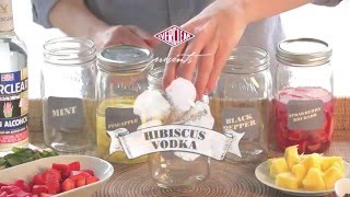 Hibiscus Vodka Recipe  Flavored Vodka Series by Everclear® [upl. by Ecurb]